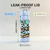 1PC Colorful Back To School Theme 750ml Color Plastic Sports Water Bottle Leakproof Flip Straw Lid Suitable for Sports Office Home Use