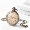 Antique Roman Pocket Watch with Analog Display and Waterproof Pocket Watch Pendant Necklace with Chain Perfect Gift for and Day Design - Birthdays,