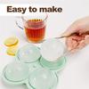 AT19-Ice Ball Silicone Mold 4-Cavity Round Ice Cube Tray Including Lid For Cocktails, Whiskey& More Perfect