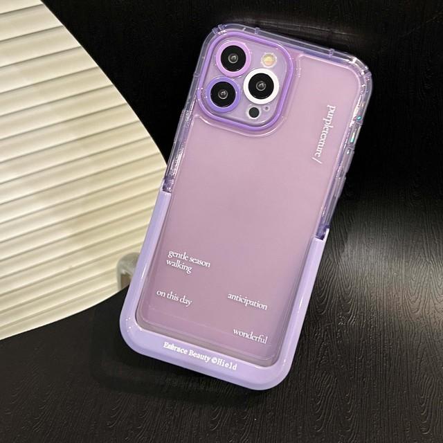 

Фиолетовый чехол-держатель с надписью для Iphone 11 13 Promax 14 Pro Max 12promax, силиконовый мягкий противоударный чехол для телефона for iphone 11