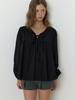 Liel Florence Ribbon Blouse (Black)