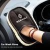Car Wash Glove Wool Soft Polish Cleaning Brush Tools For Renault RS Clio Megane 2 3 4 Captur Trafic Twingo Scenic 2 Kadjar Zoe S444