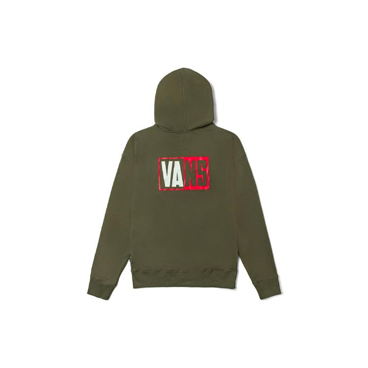 Vans Sweatshirts Unisex Army Green Hooded Moderate Regular VN0A54JKKCZ