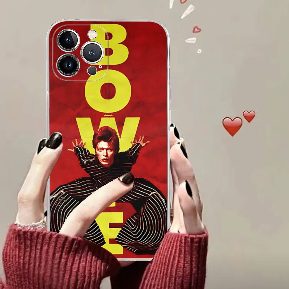 Classic D-DavidS Singer B-BowieS Phone Case For IPhone 11 13 16 12 17 14 15 Pro Max Plus Soft Clear Back Cover Coque
