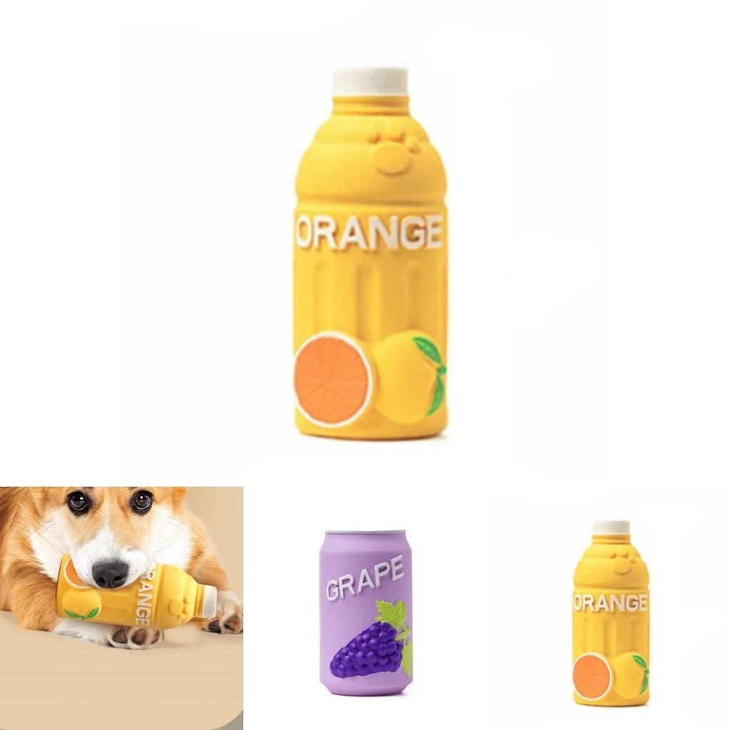 Langlebiges und lustiges Latex-Haustierspielzeug mit quietschendem Getränkeflaschen-Design