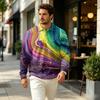 Herren Pullover Langarm Oberteil mit Kragen und Tasche, Herbst Outdoor Freizeit Bedrucktes Hemd
