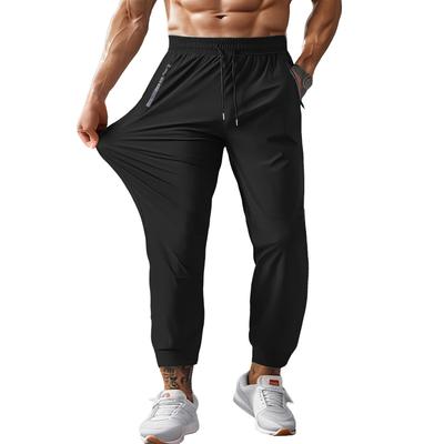 Calças de Treino Yezai Jogger para Academia Verão Masculina, Calças, Calças, Calças, Calças, Respirável, Absorção de Suor, Secagem Rápida, Elástica, Comprimento 9,