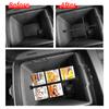 LUCKEASY for Kia Telluride 2027+ Base Trim Car Center Console Armrest Box Divider Storage Tray Organizer Accessories ABS Black