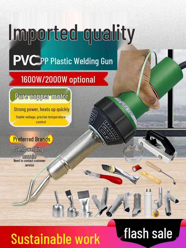 2000W High Power PVC & Plastic Welding Gun for Flooring, Film, and Sheet Applications