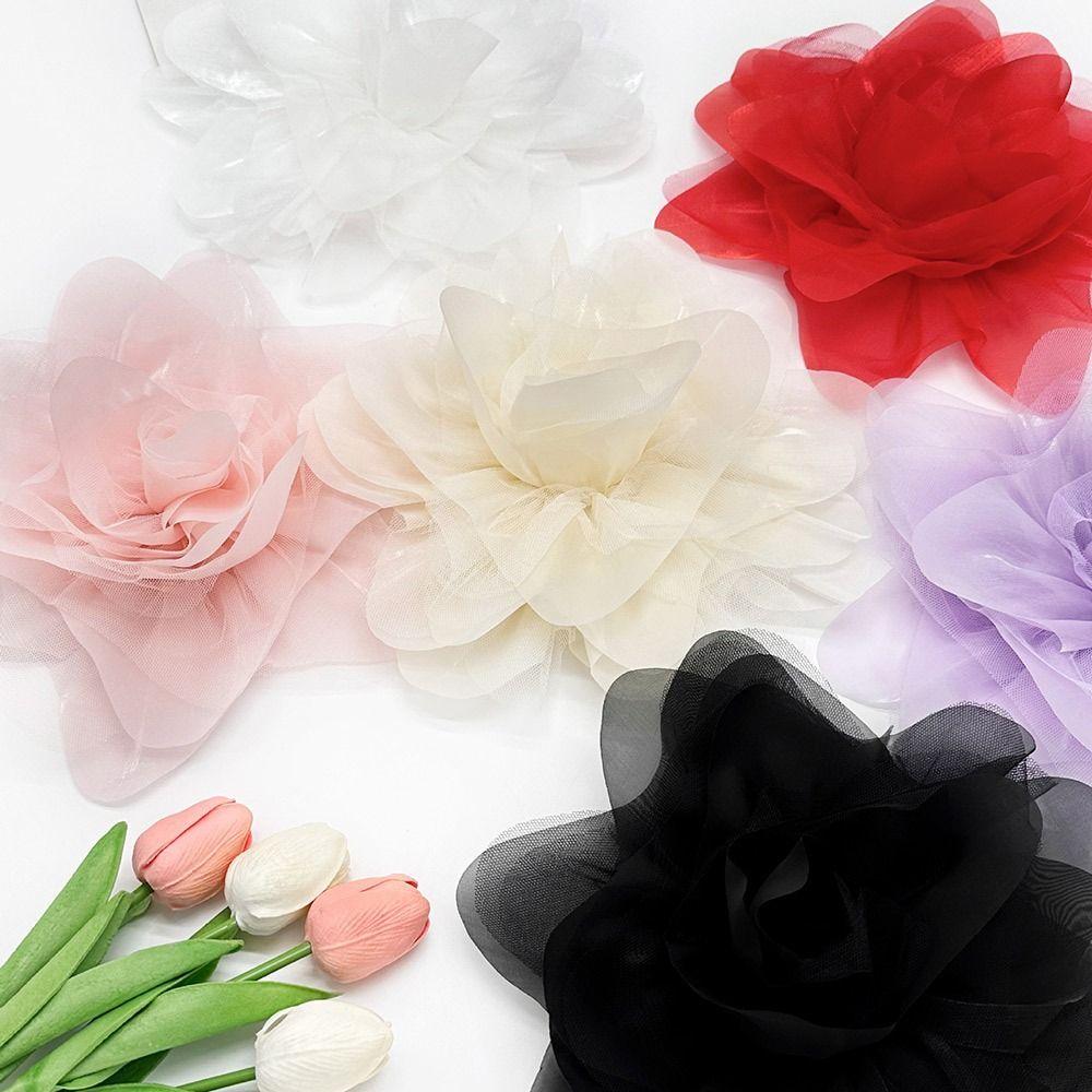 Multi-layer Yarn Vintage Lapel Pins Handmade Pin-Up Brooch Fashion Flower Brooch  for Women Girls