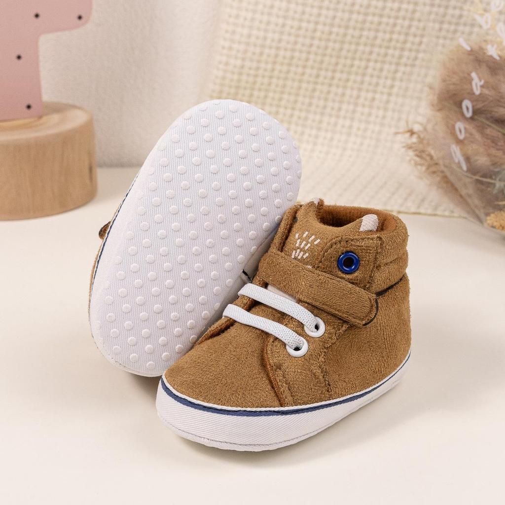 Infant Velcro High-Top Non-Slip Breathable Walking Shoes