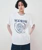 Nigaennikol Big Rose Sleeve Top_White Navy