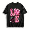 Love Themed Nurse Print Casual Top For Medical Workers Pure Cotton T-shirt
