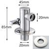 G1/2"3/4 Triangle valve bathroom accessory  Toilet Angle Valve 304 Stainless Steel