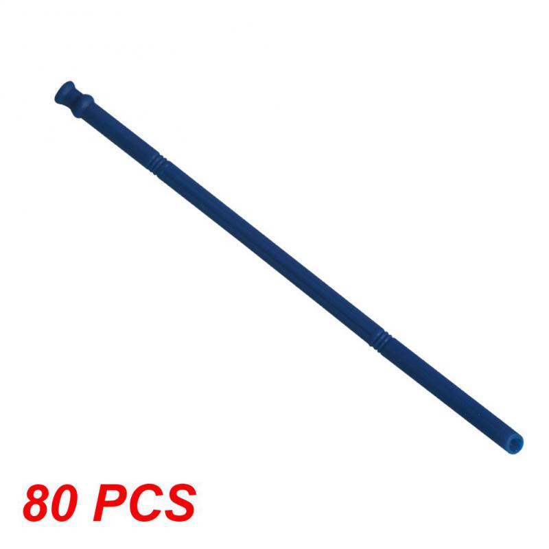 10~80PCS Straight Bent Drinking Straw Reusable Food Grade Silicone Colorful Kitchen Accessories Mug Straws Long Flexible