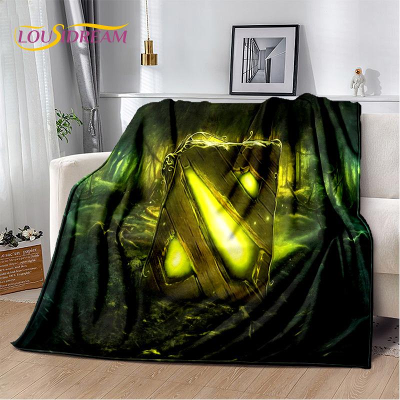 RPG Dota2 Klassiker Spiel Gamer Decke, Weiche Überwurfdecke für Zuhause Schlafzimmer Bett Sofa Picknick Reise Büro Ruhe Decke Kinder