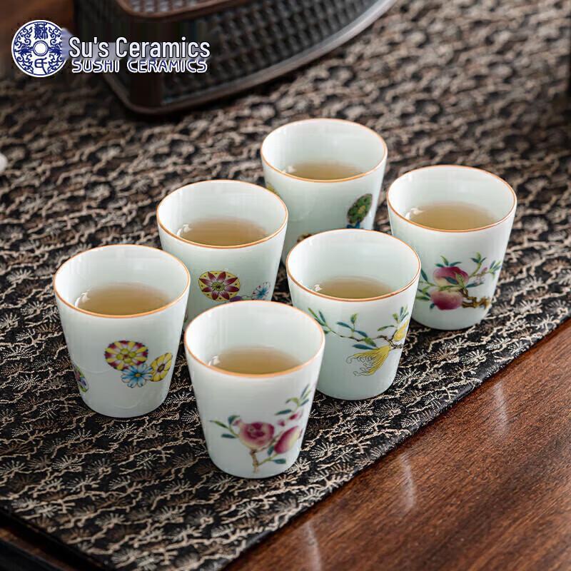 

Sushis Ru Ware Eggshell Blue 6-Cup Tea Set