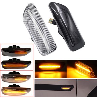 2Pcs Dynamic LED Side Marker Indicator Blinker Lamp Turn Signal Light for Volvo S60 MK1 XC90 S80 XC70 V70 30722641 30722642