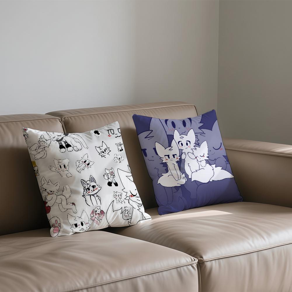 cushion cover Square K-kisser Sofa Car B-Boy Cushion Cover Cute Casual Skin-Friendly Comfortable Pillow Cover