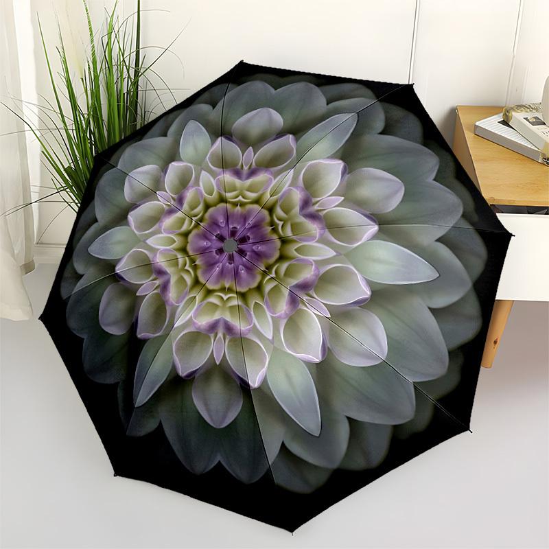 

1pc Floral Mandala Automatic Open/Close Umbrella - All-Season Portable Umbrella for Women/Men yy251213012