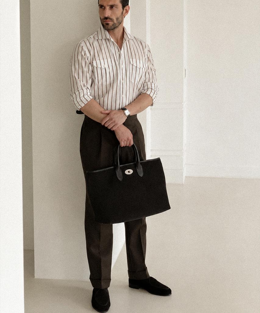 Allclassic Brera Tote Bag #1 [Black Suede]