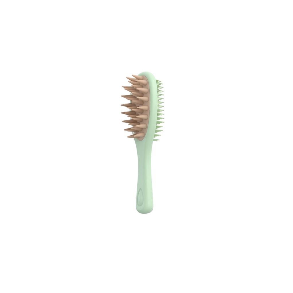 Long Handle Double-Sided Scalp Brush Silicone Hair Wash Comb Wet and Dry Use Scalp Cleaning and Massage Tool for Hair Care and Relaxation