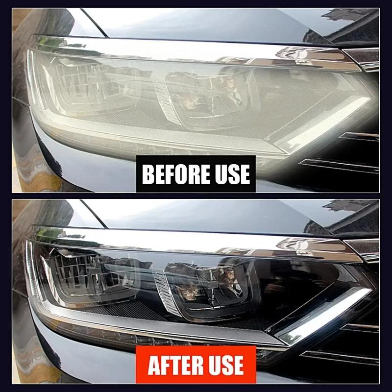 Car Lamp Restoration Polishing Kit - Headlight Scratch Remover & Oxidation Cleaner Repair Paste for Headlamp Assembly Polish Wax
