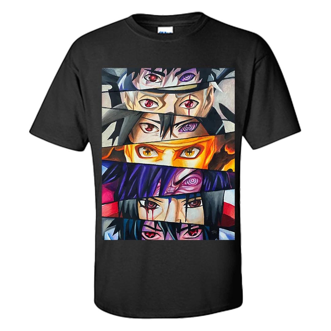 Футболка Наруто Наруто Узумаки Саске Учиха Обито Учиха Графическая футболка S-XXXL M