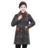 Mink Velvet Cotton Padded Jacket for Middle-aged Women - Autumn/Winter Plus Velvet Thickened Wool Coat