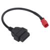 Motorcycle OBD 16Pin to 6Pin Connector Cable Flexible Black Maintenance Modification