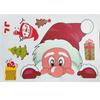Vánoční elektrostatická samolepka na okno Skleněná nálepka Santa Claus Vločka Samolepky na zeď Pro dětské pokoje Novoroční ozdoby Dekor