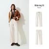 Semir Women's Winter Brushed Wide-Leg Denim Trousers