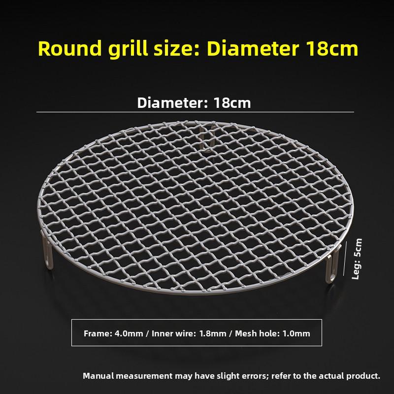 Food Grade 304 Stainless Steel Square Grill Mesh Pork Smoking Rack Charcoal Grill Cooking Tool for Indoor And Outdoor BBQ