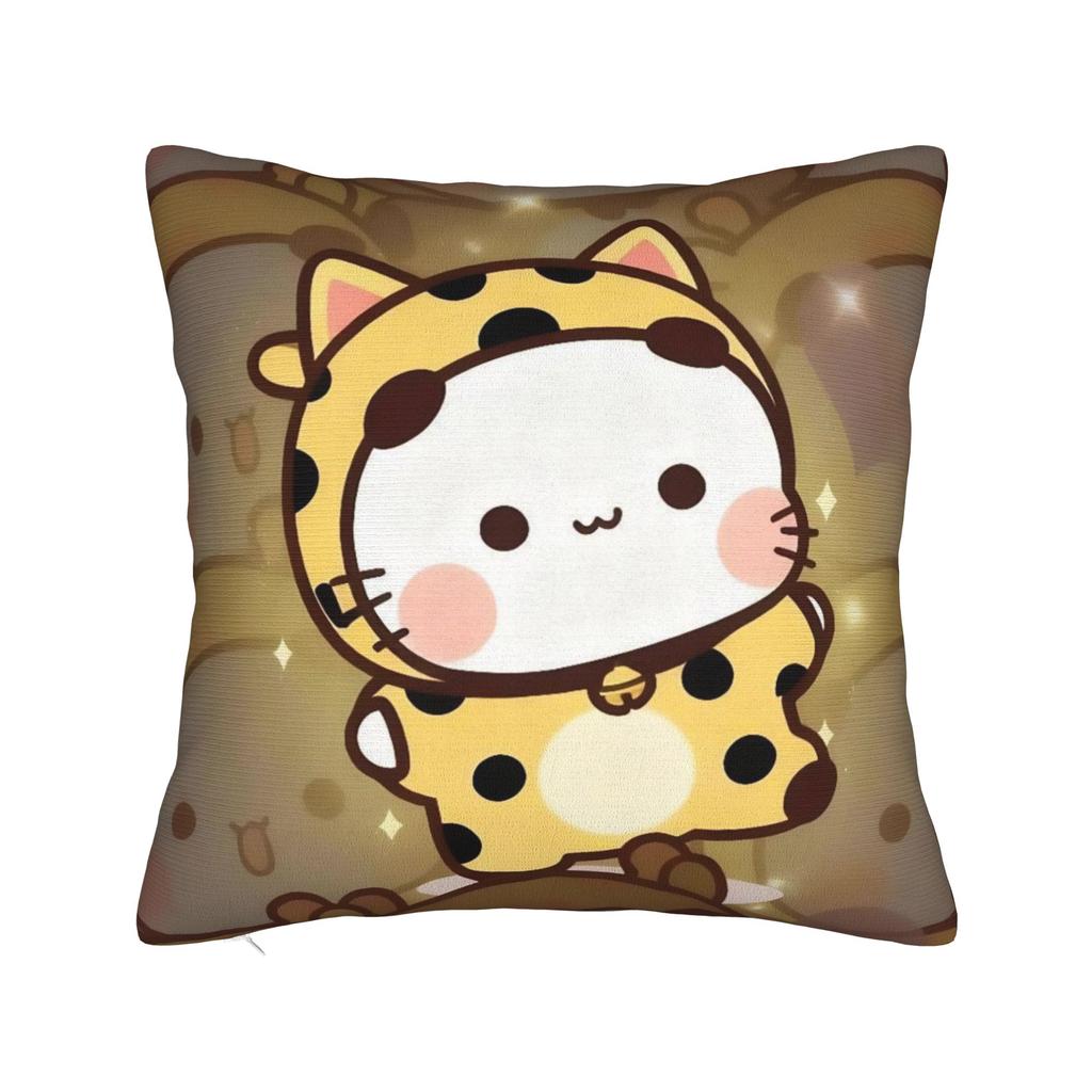 I Love You Bear and Panda Bubu Dudu Bear Pillowcase Soft Fabric Cushion Cover Gift Pillow Case Cover Home Zipper Xcm