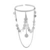 Pearl Tassel Arm Chain Adjustable Open Cuff Bracelet Armlet Armband Upper Arm Bangles  Party