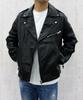 Leather Jacket A15303RPHAZ 900 Black M [Diesel] Men's L-GARRETT-R-NEW
