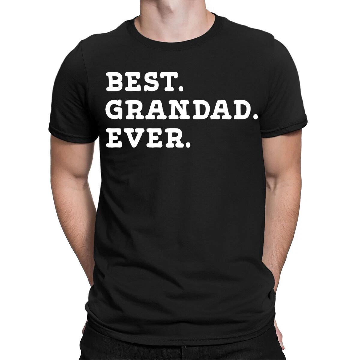 Best Grandad Ever Fathers Dad Grandfather Funny Gift Mens T-Shirts Top #TA-38 4XL