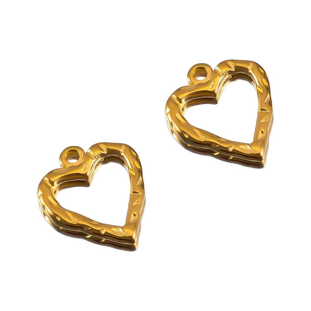 2pcs White Enamel Stainless Steel Hollow Wrinkled Starfish Heart Square Pendant Necklacse Charms Earrings DIY Jewelry Findings