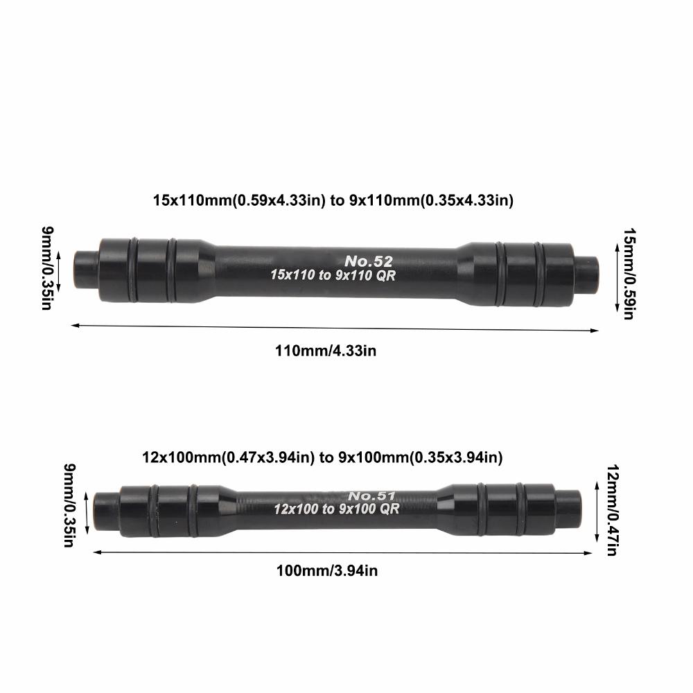Aluminum Alloy Quick Release Skewer 12x100 to 9x100QR Fork Mount Adapter  Bike Maintenance