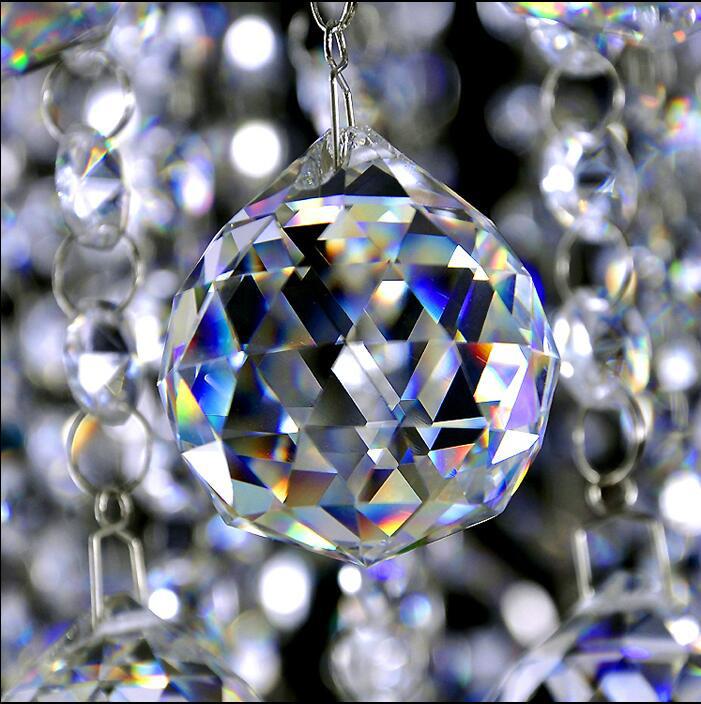 Crystal Beaded Curtain Lamp Decoration Ball - 20, 30, 40mm Sizes - Wedding Hanging Ornament