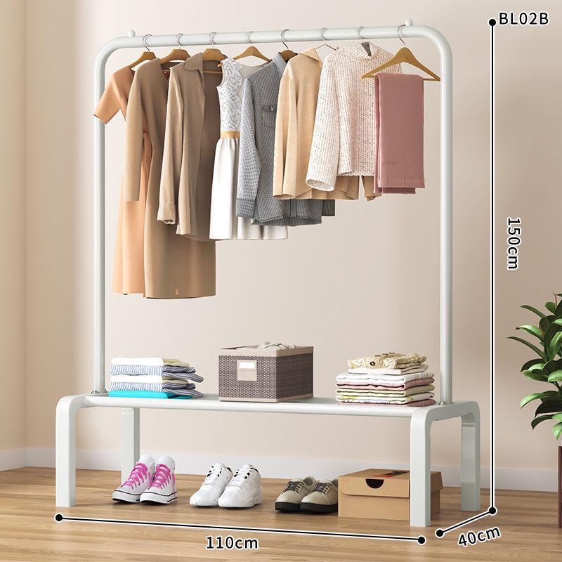 Multi-Functional Clothes Rack: Standing Drying & Coat Hanger for Bedroom, Dorm, or Balcony.