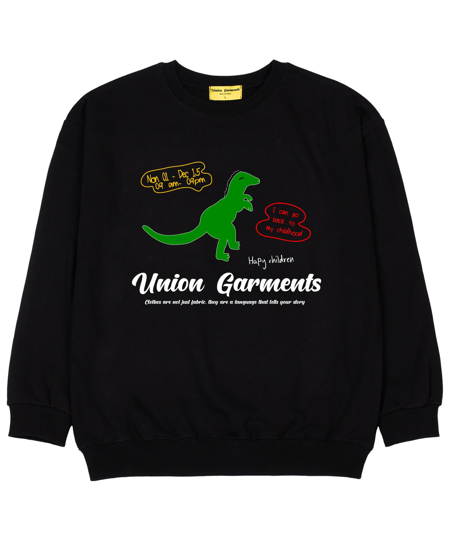 Union Garments Dino Garments Терри Оверсайз Худи Черный Xl