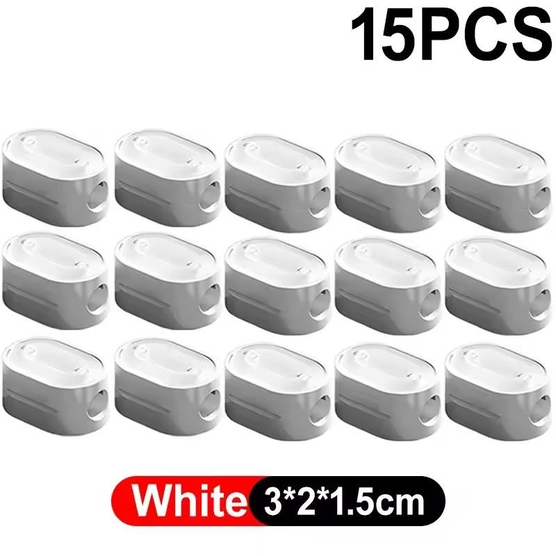 1-20Pcs Portable Magnetic Cable Clips Desktop Cord Organizer Wire Holder Strong Adhesive Magnetic Cable Management Home Office
