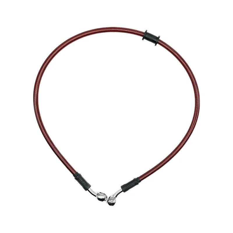 2X 30cm-220cm Motorcycle Hydraulic Brake Hose Line Cable 10mm Banjo For Suzuki Kawasaki Yamaha Honda Pipe Line Braided Oil Hose