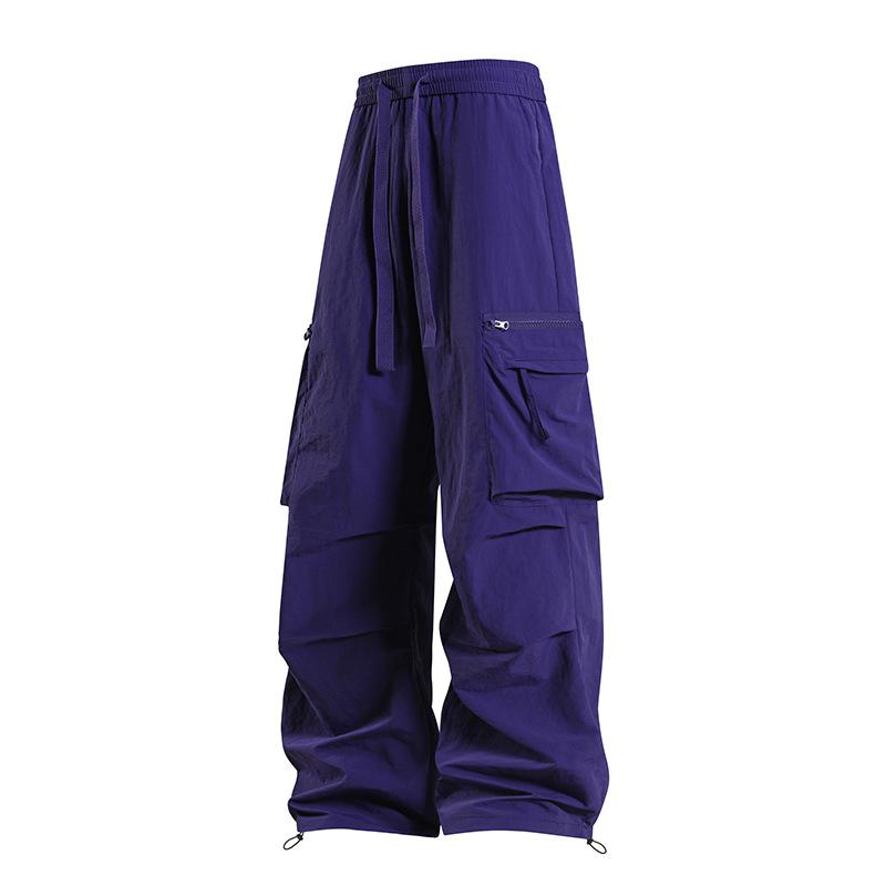 

New Outdoor Multi-Pocket Casual Overalls Men s and Women s Long Pants Wide Leg Pants Men s 3XL