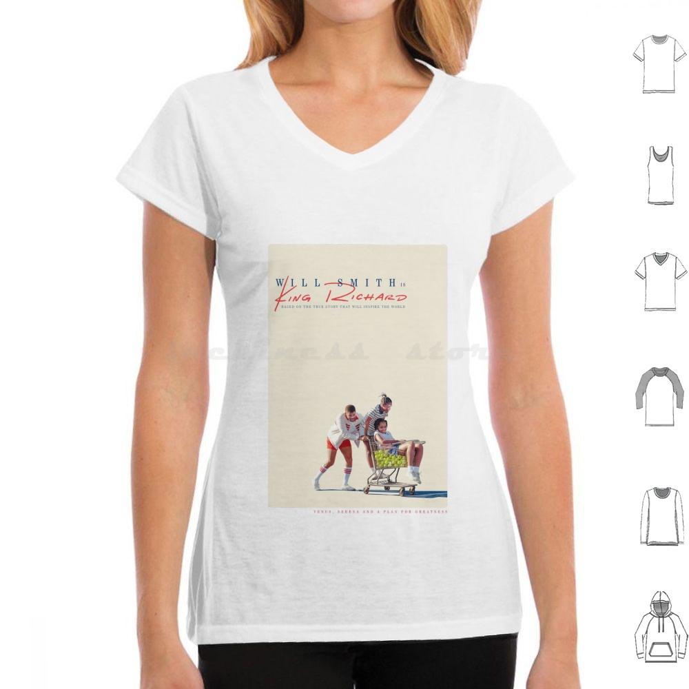 

King Richard 2022 Film T Shirt Big Size 100 Cotton King Richard 2022 Movie Biography Drama Film Father Famed Tennis Players 4XL