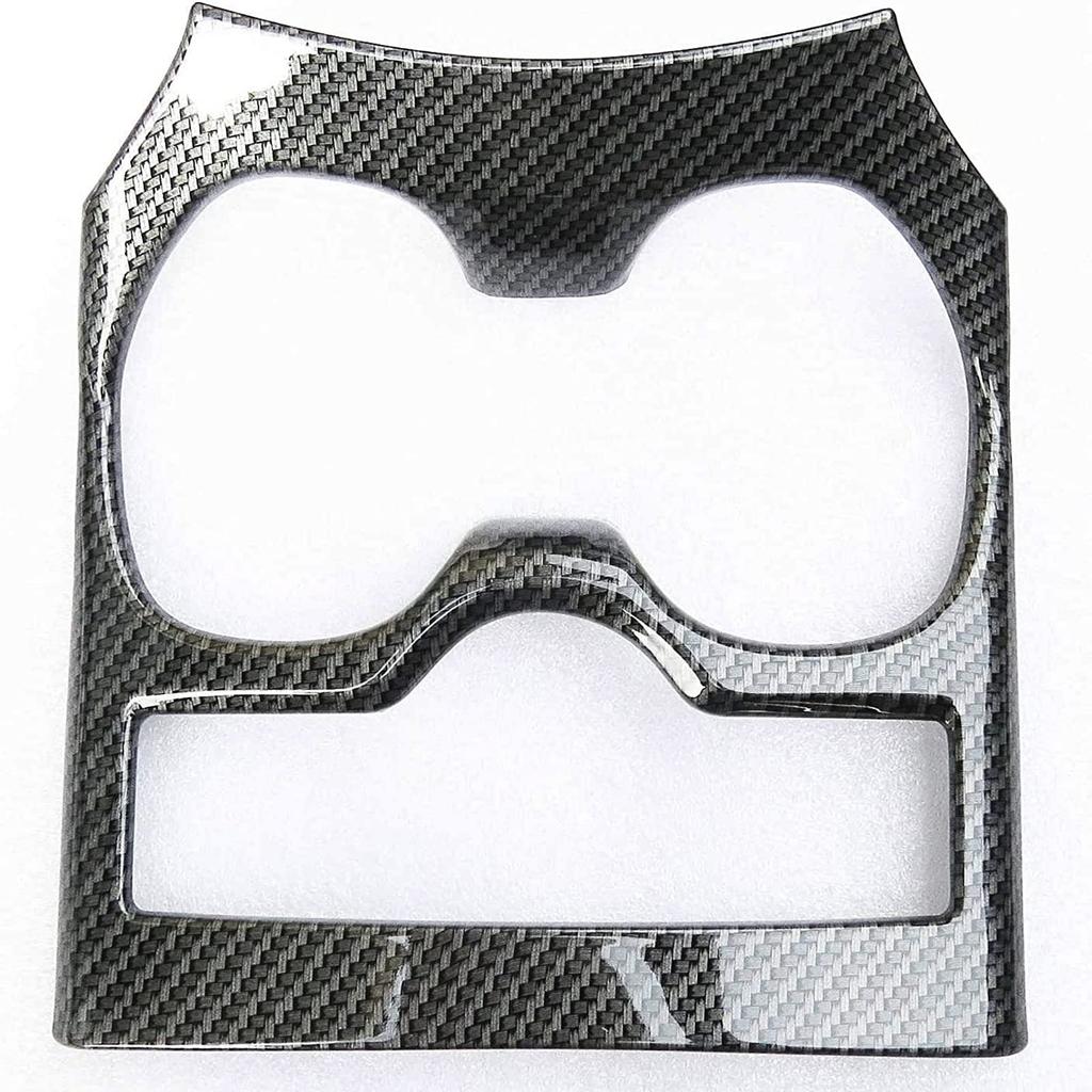 T32 Interior Front Drink Holder Custom Chrome Plated Aftermarket Cover, Parts, Garnish, (Carbon Black)