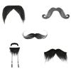 1Pc Selfs Adhesive Fake Mustache Novelties Mustaches for Costume Halloween Festival Party