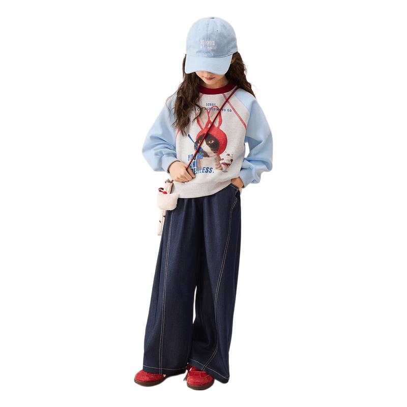 LUSON Girl s Spring Printed Sweatshirt 140