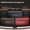Car Leather Trunk Organizer Foldable Storage Box, For BMW Performance E46 E90 E60 E36 F90 M3 M5 E87 X3 X5 X6 G30 G32 Accessories EN0